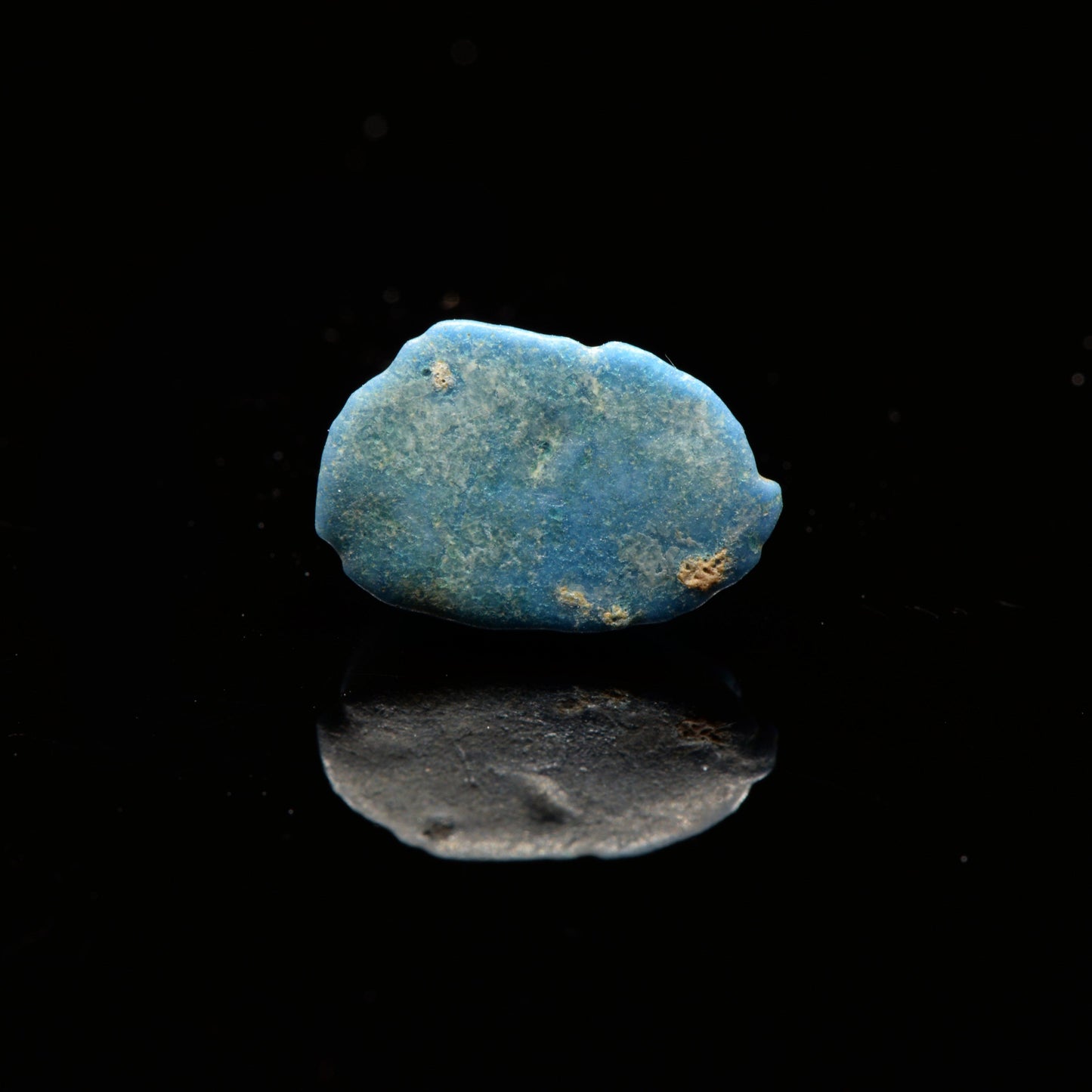 An Egyptian Blue Faience Scarab, New Kingdom, 18th Dynasty, ca. 1550 - 1295 BCE