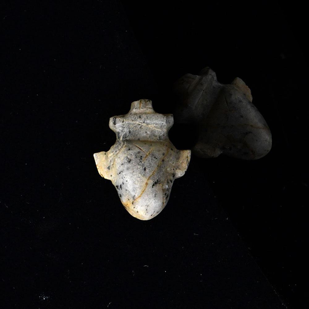 An Egyptian granite 'Ib' Heart Amulet, Late Period, ca. 664 - 332 BCE