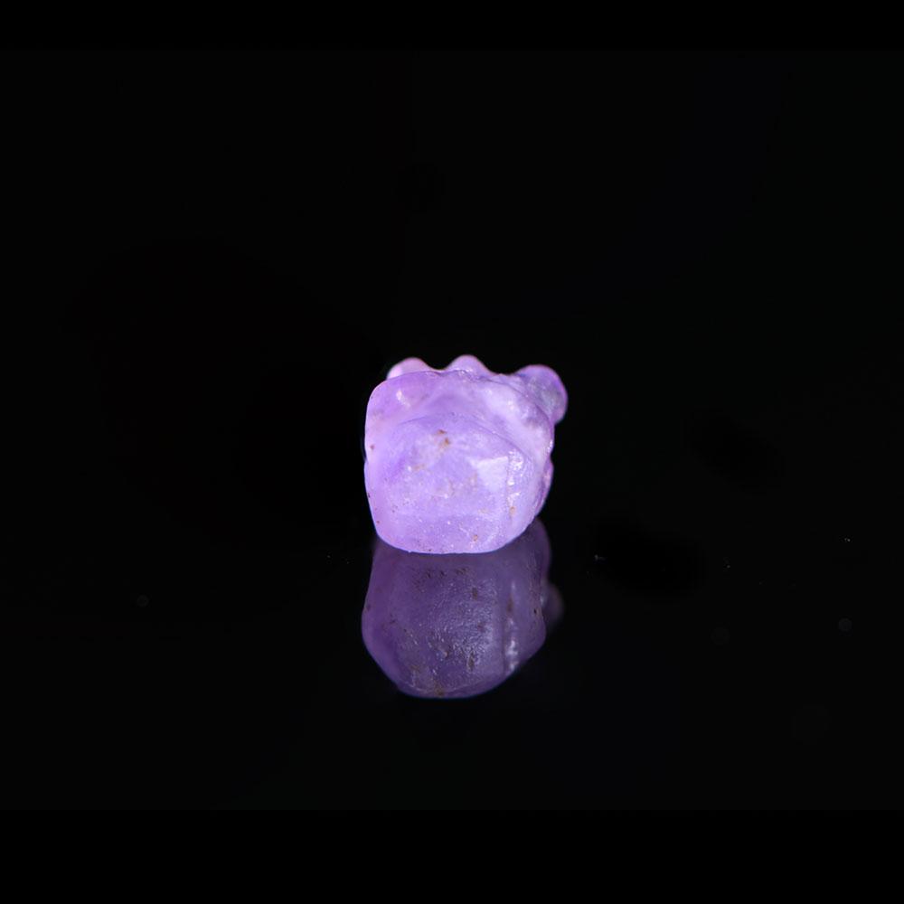 An Egyptian Amethyst Hippopotamus Head Amulet, Middle Kingdom, ca. 2017 - 1730 BCE
