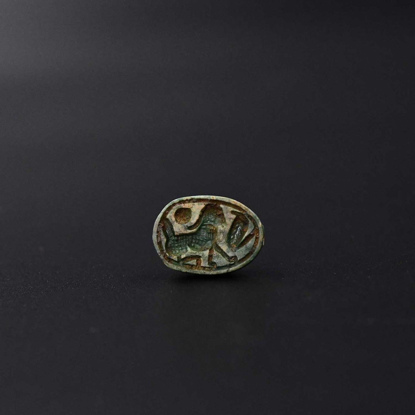 An Egyptian Glazed Steatite Scarab, New Kingdom, ca. 1550 - 1069 BCE