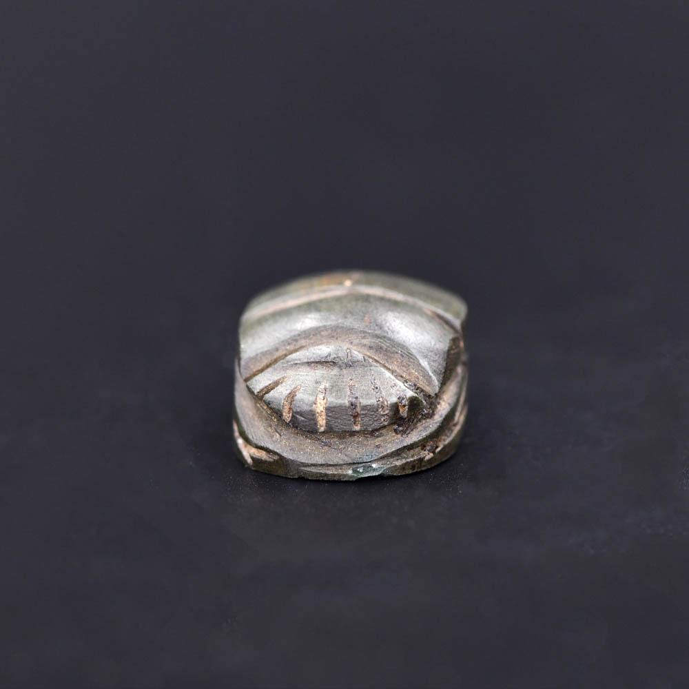 An Egyptian Green stone Heart Scarab, Late Period, ca 664 - 332 BCE