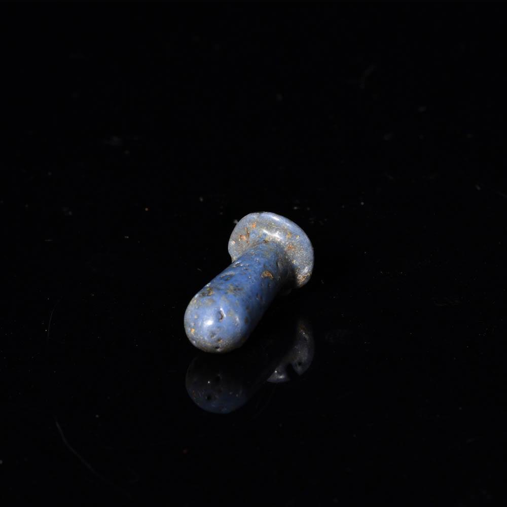 An Egyptian Faience Ear Stud, Amarna Period, ca. 1353-1336 BCE