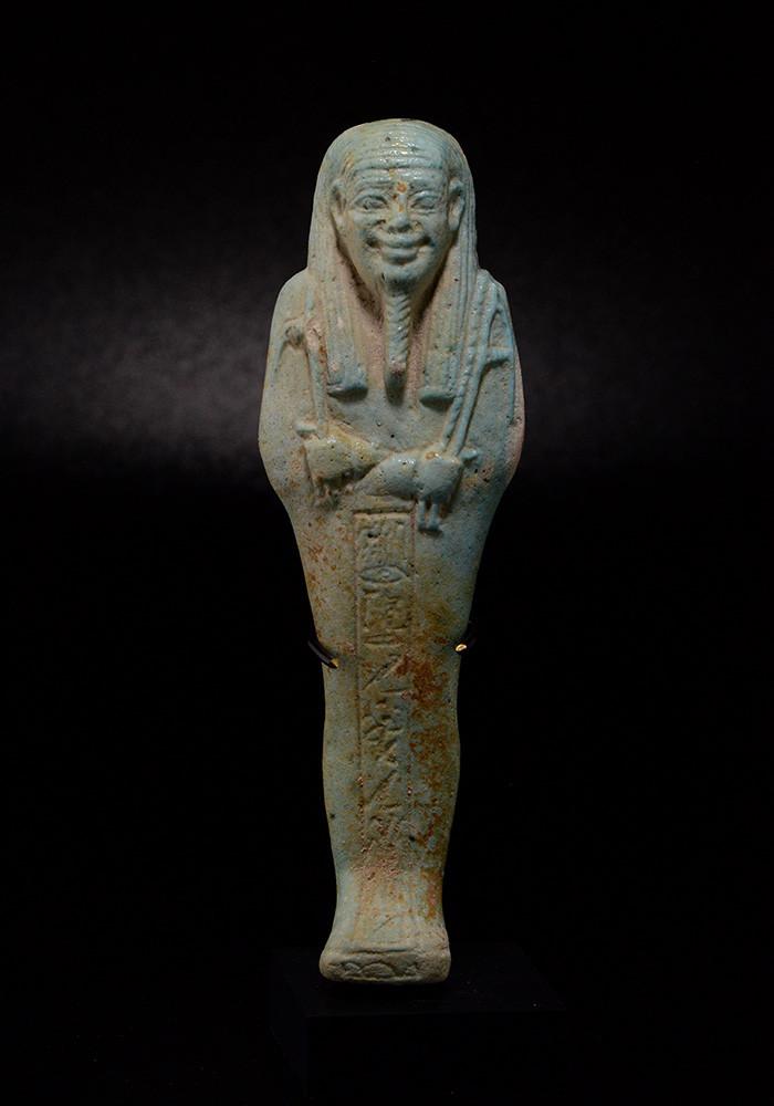 An Egyptian Ushabti for the Overseer of the army Horkhebi, 26th Dynasty ca. 664 -525 BCE