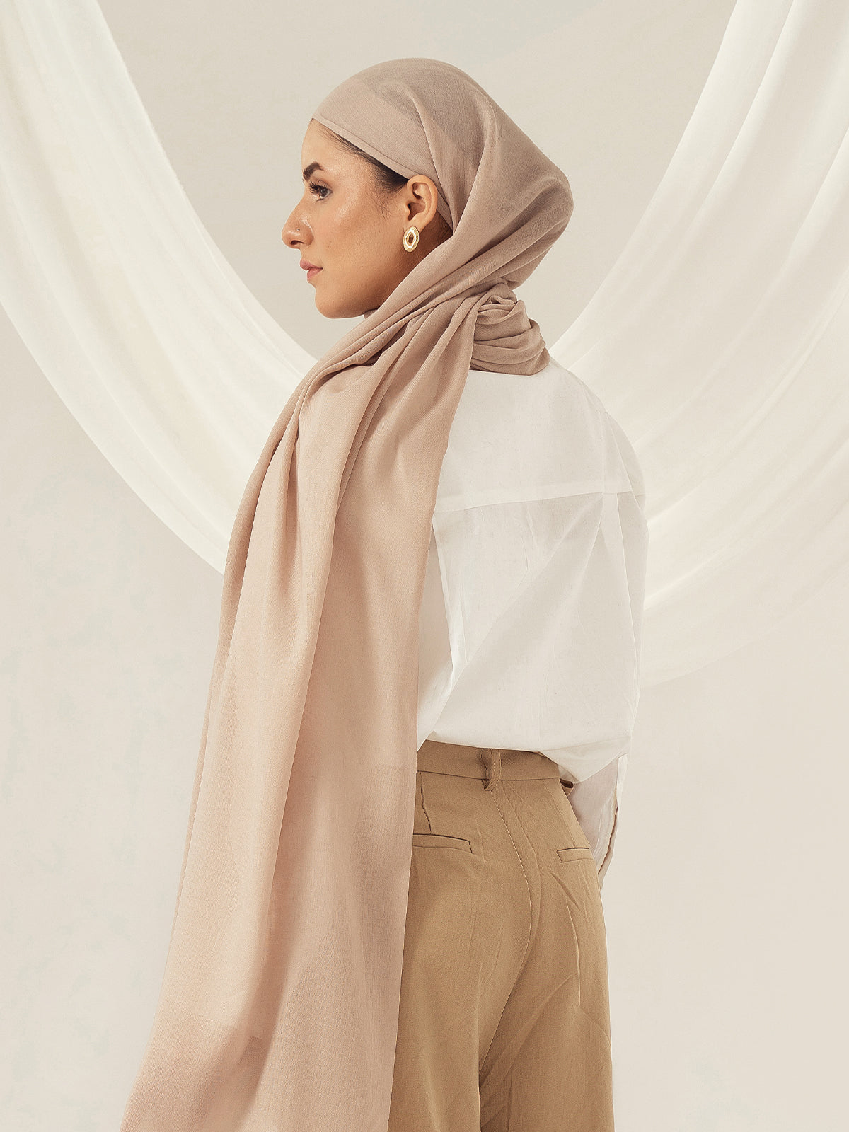 Eco-Luxe Scarves & Hijabs - Sand Stone