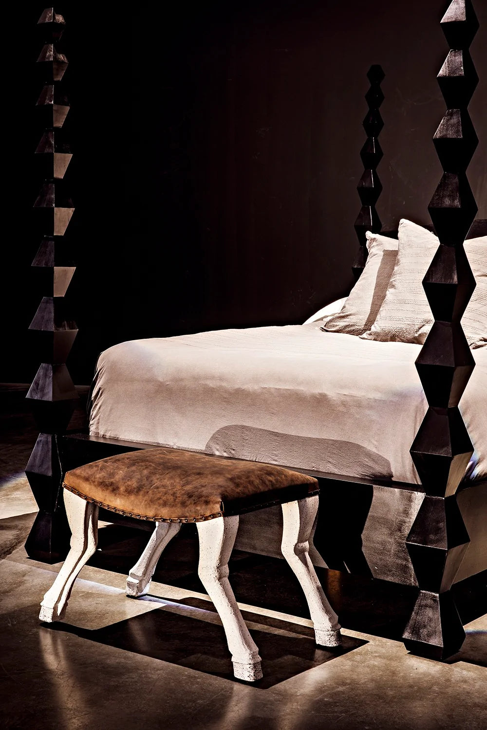 Claw Leg Saddle Stool