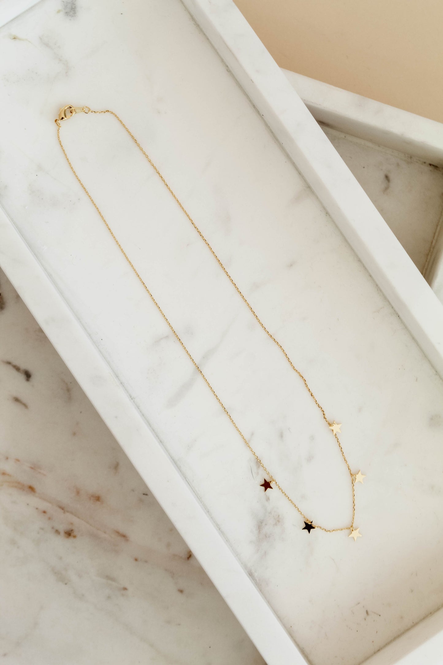 In The Stars Dainty 18K Gold Star Necklace