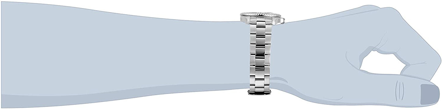 Invicta Men's Silver Pro Diver Quartz Watch with Stainless Steel Strap