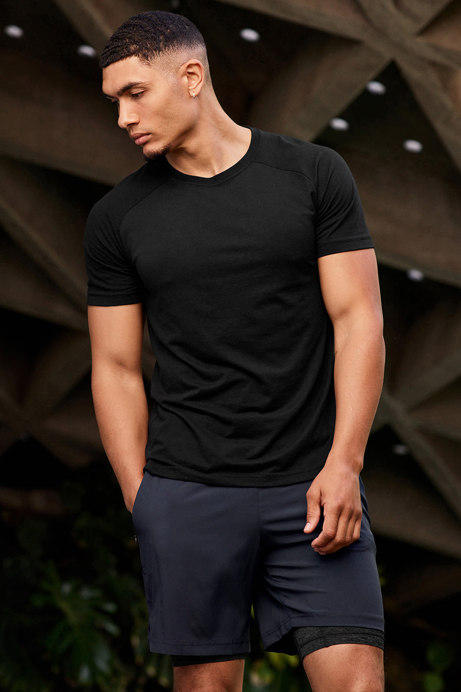 Triumph Crew Neck Tee - Solid Black Triblend