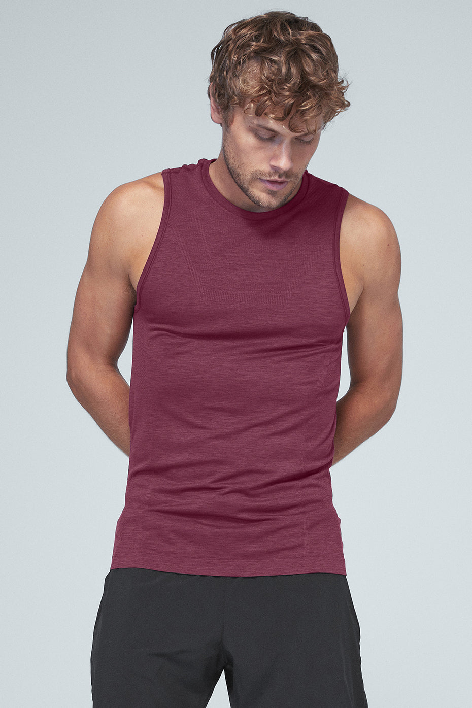 Amplify Seamless Muscle Tank - Varsity Cardinal