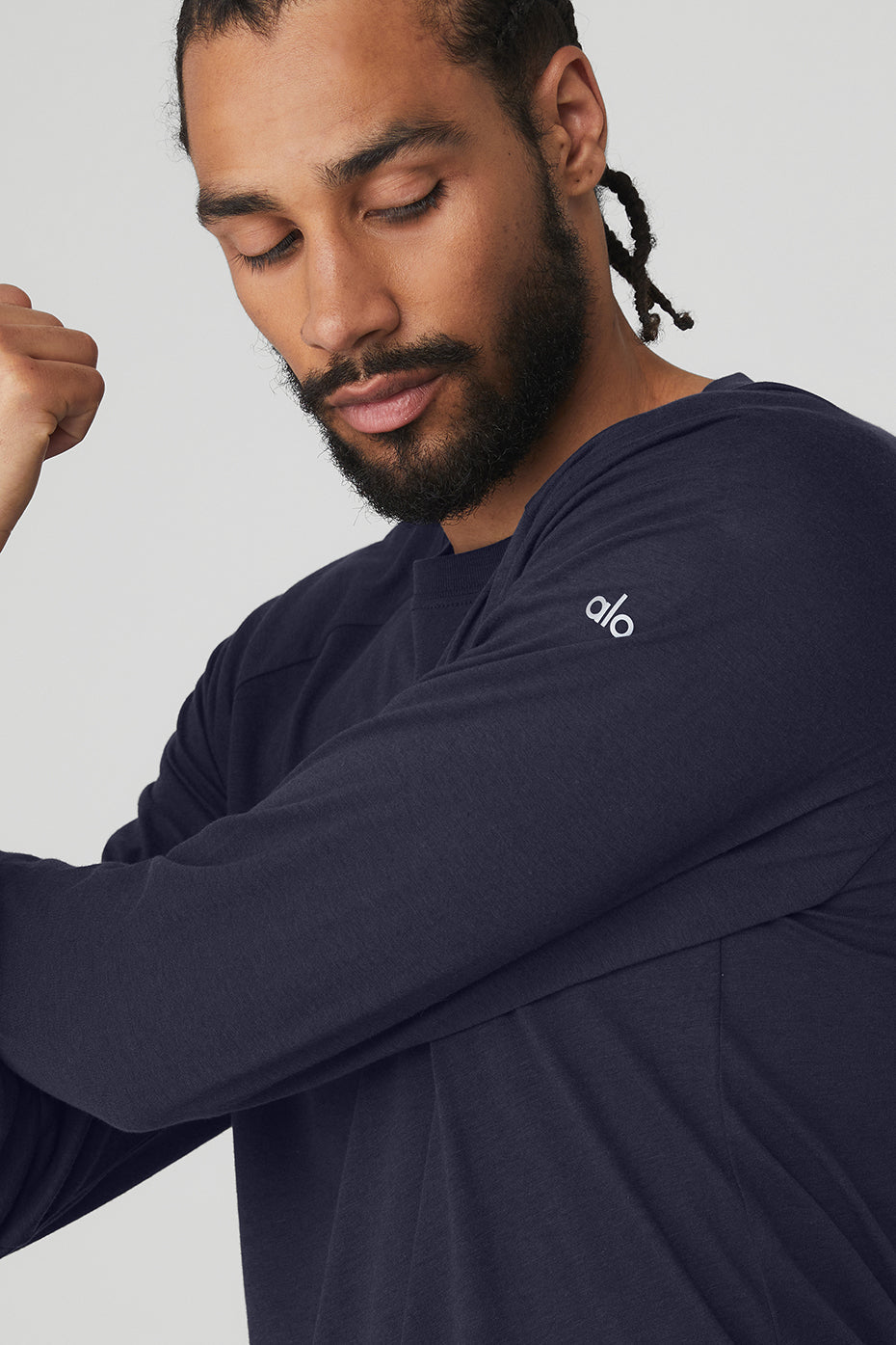 Triumph Long Sleeve Tee - True Navy