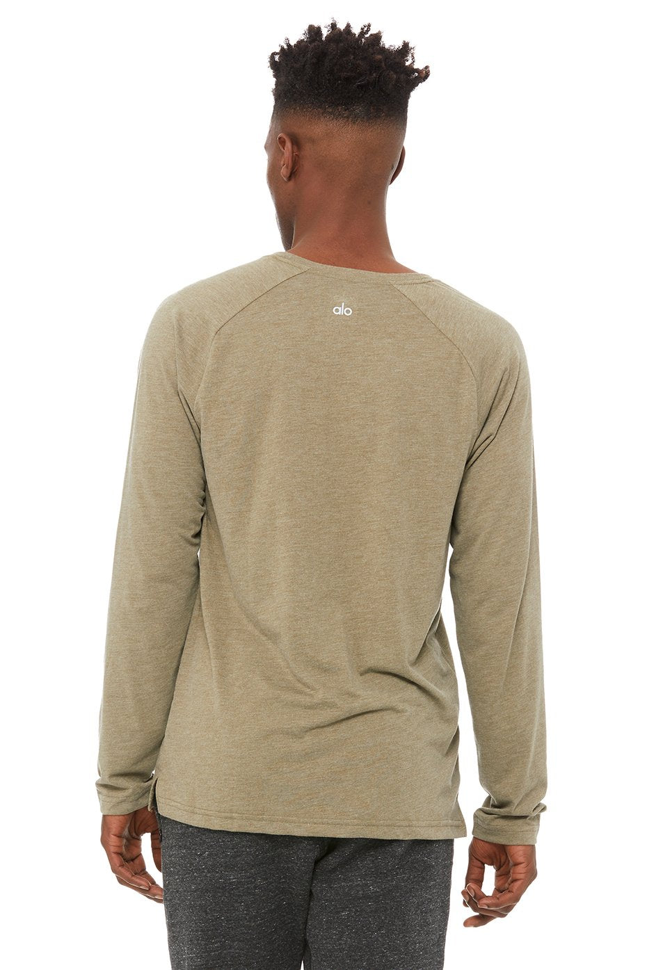 Triumph V-Neck Raglan Long Sleeve - Olive Triblend