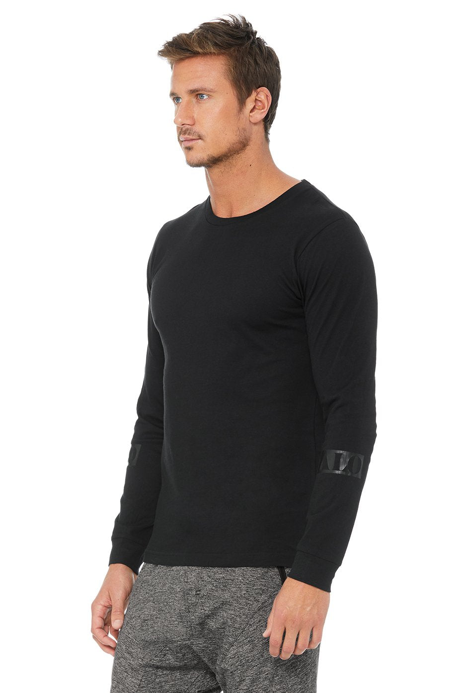 Stacked Long Sleeve Tee - Black