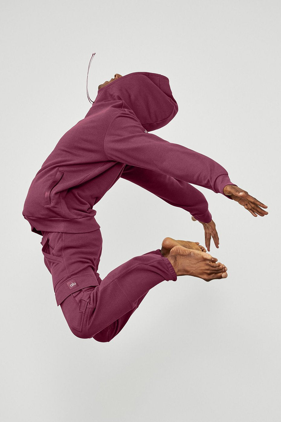 Highline Cargo Sweatpant - Varsity Cardinal