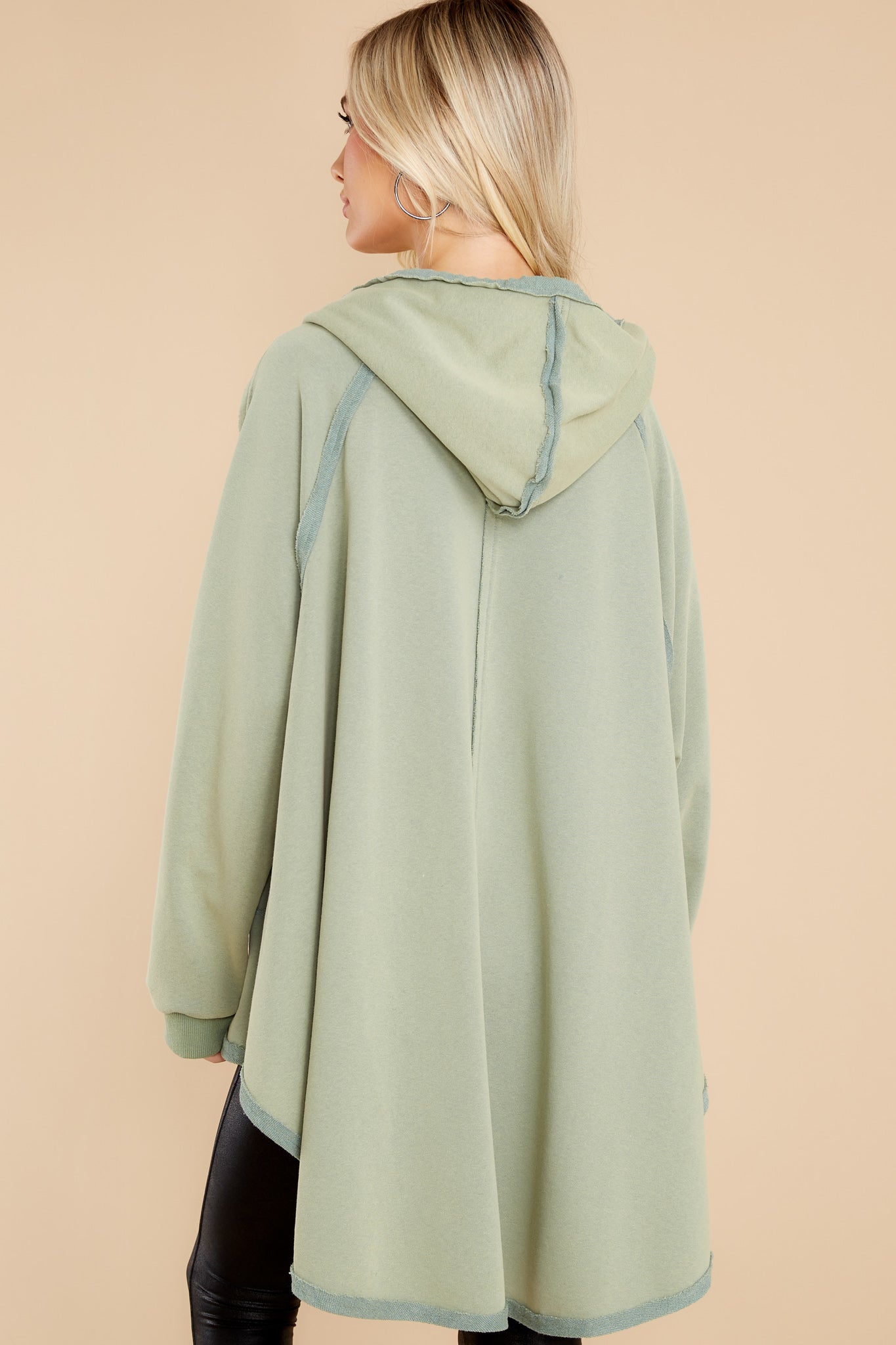 Embrace The Love Sage Zip Up Hoodie
