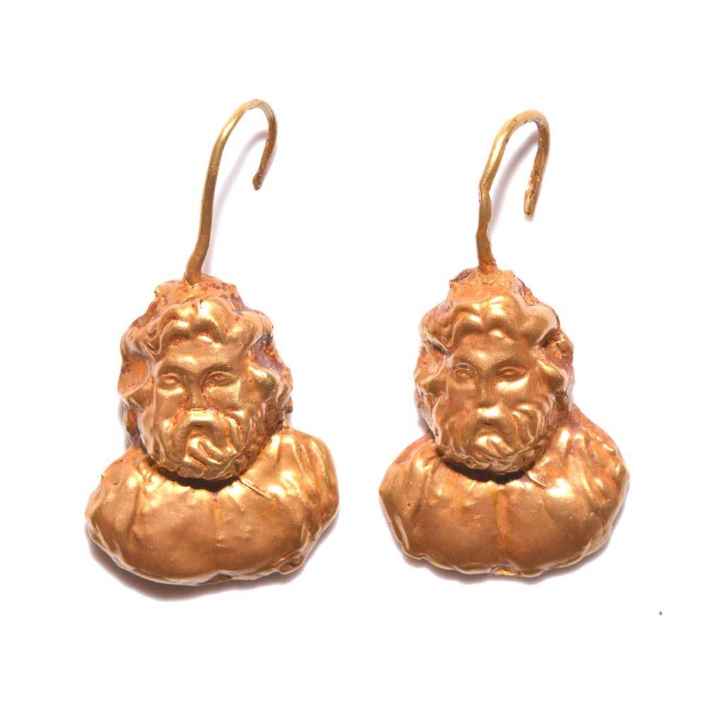 A pair of Roman Gold Earrings, Roman Imperial Period, ca. 1st- 2nd Century CE