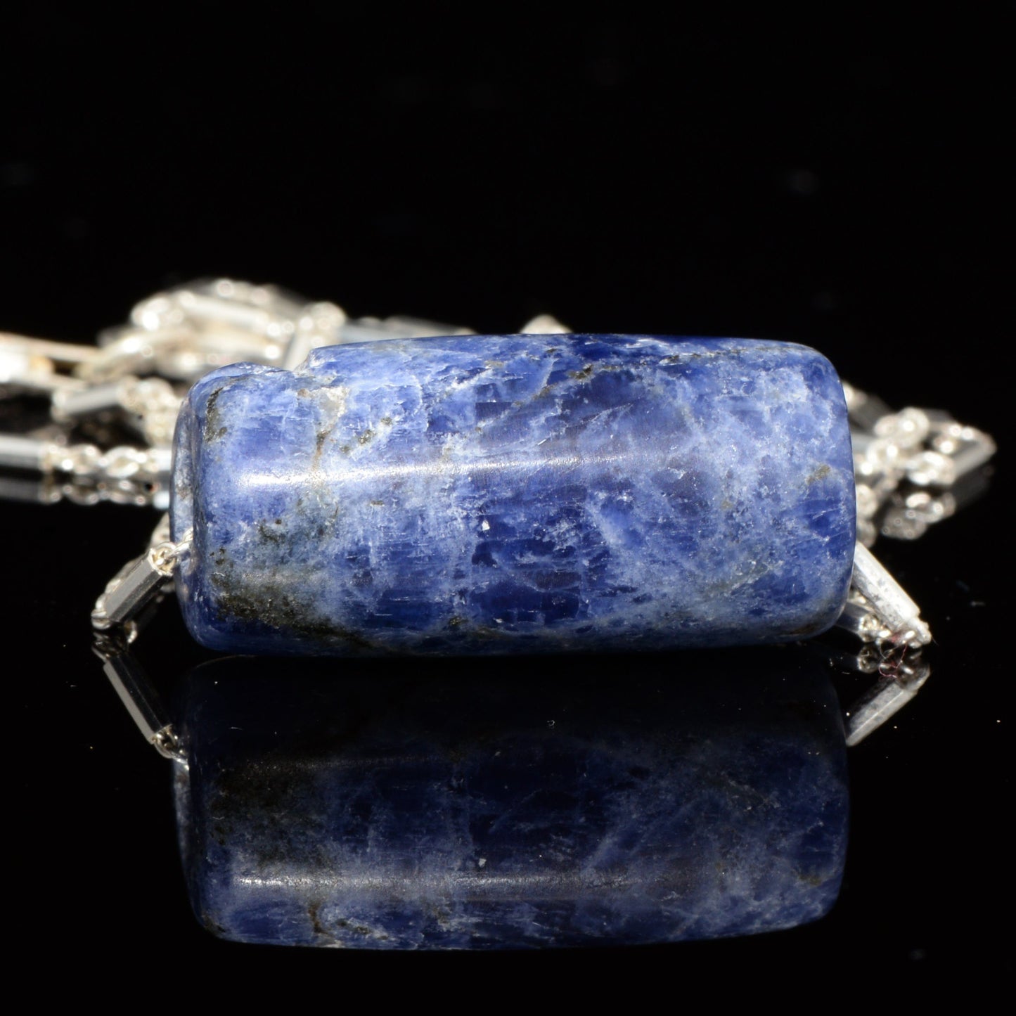 An Inca Sodalite Bead Pendant, ca 1400 CE