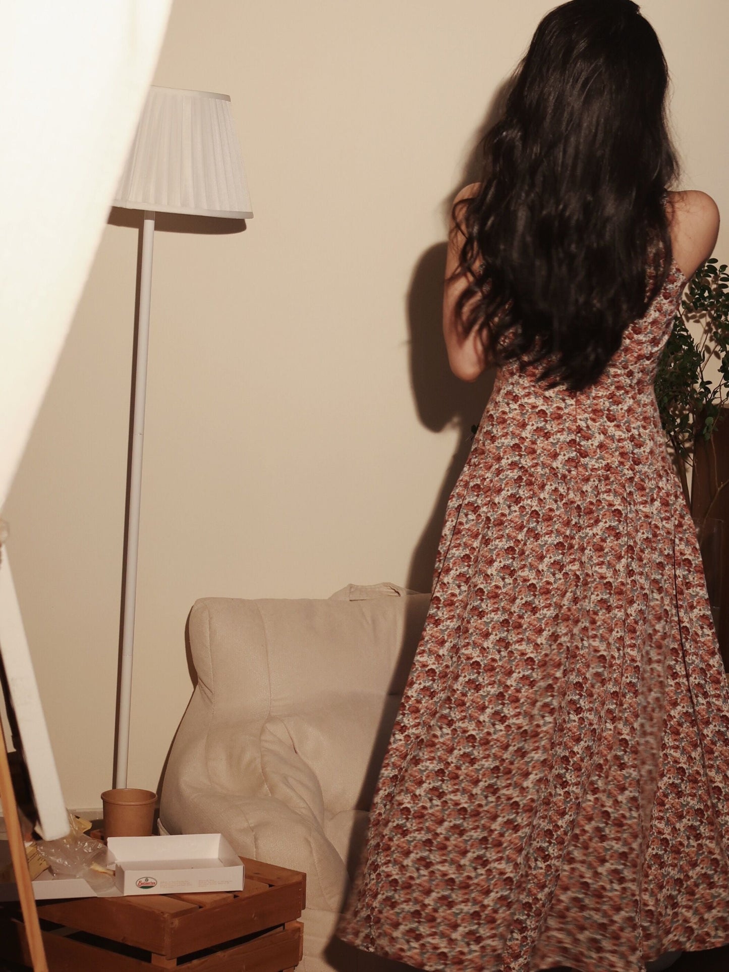 Sleevesless Summer Flora Dress