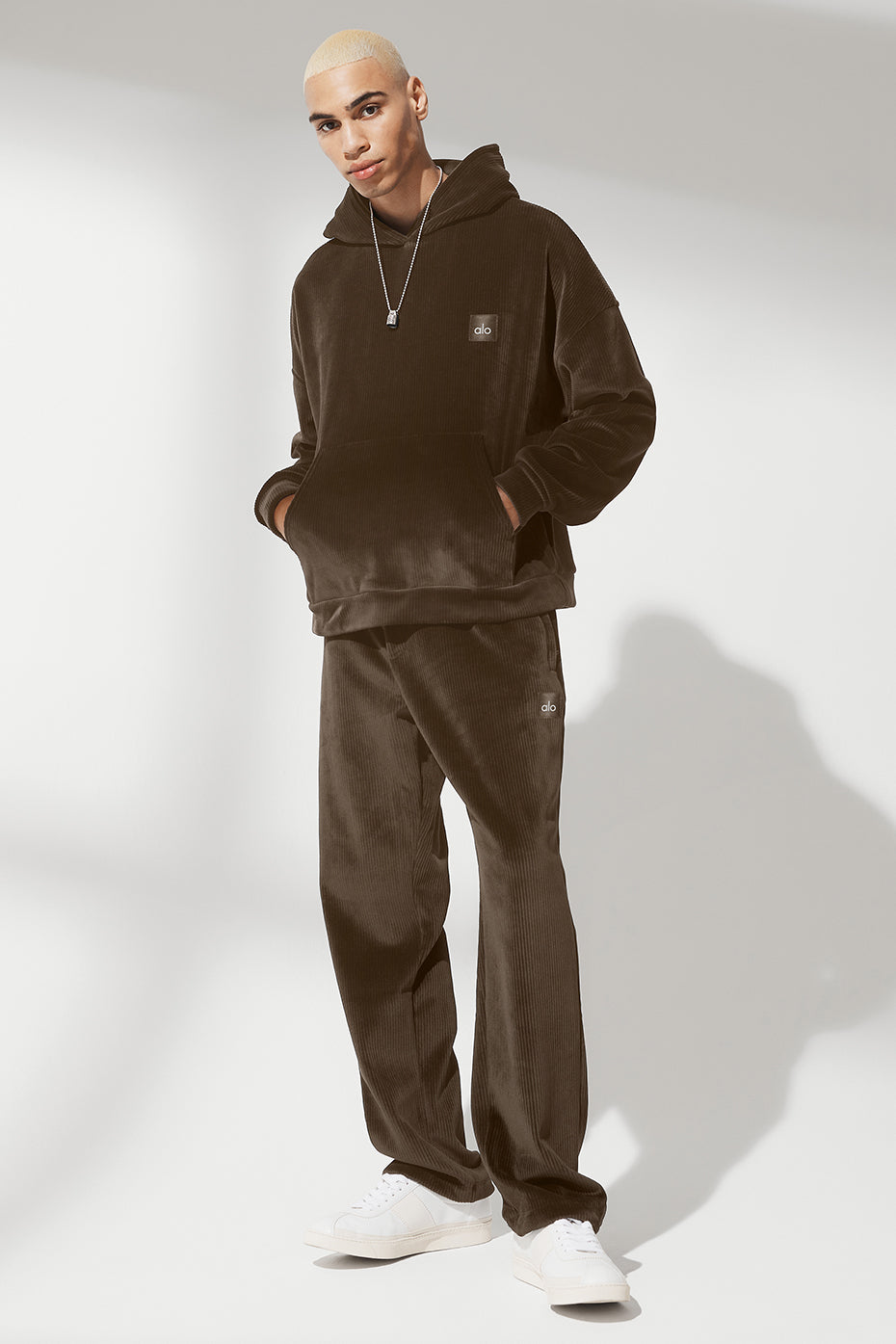 Velour Baller Hoodie - Espresso