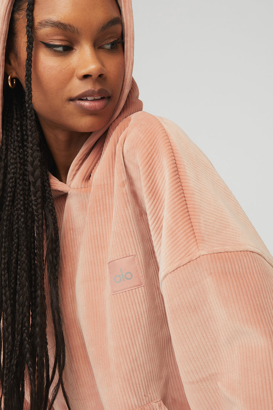 Velour Baller Hoodie - Soft Clay