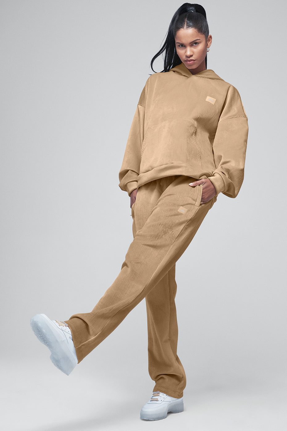 Velour Baller Pant - Sand Dune
