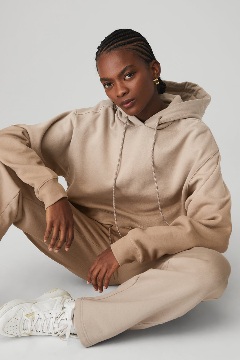 Ombre Bae Hoodie & Straight Leg Ombre Sweatpant Set - Sandstorm