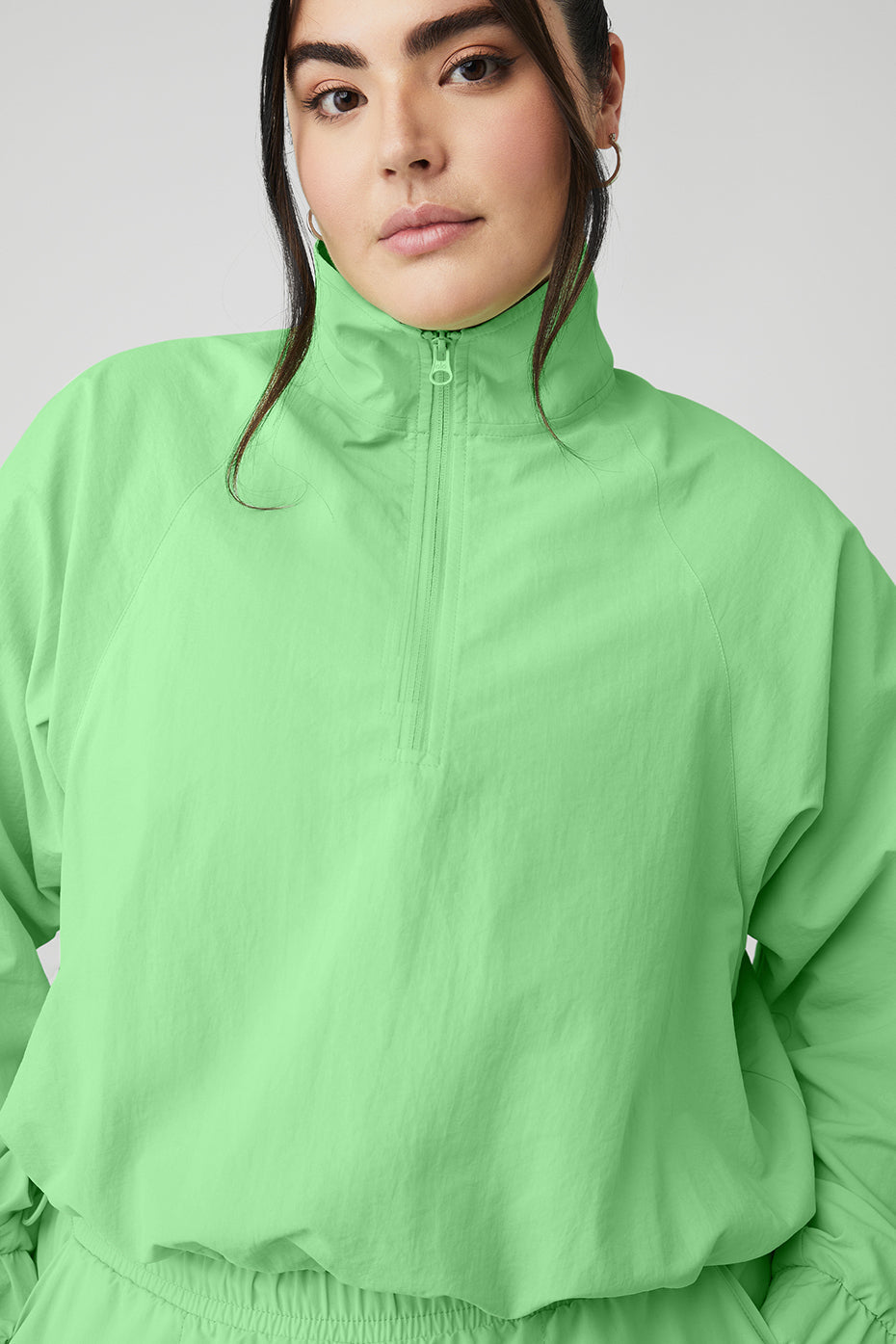 Cropped 1/4 Zip Alumni Pullover & Alumni Short Set - Ultramint