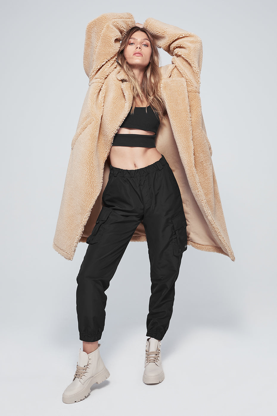 Oversized Sherpa Trench - Camel
