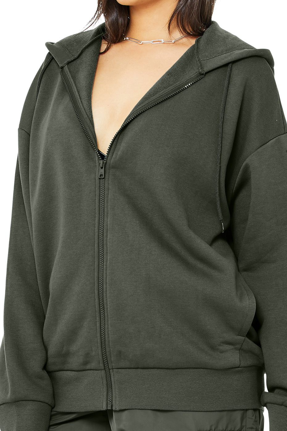 Hype Full Zip Hoodie - Dark Cactus