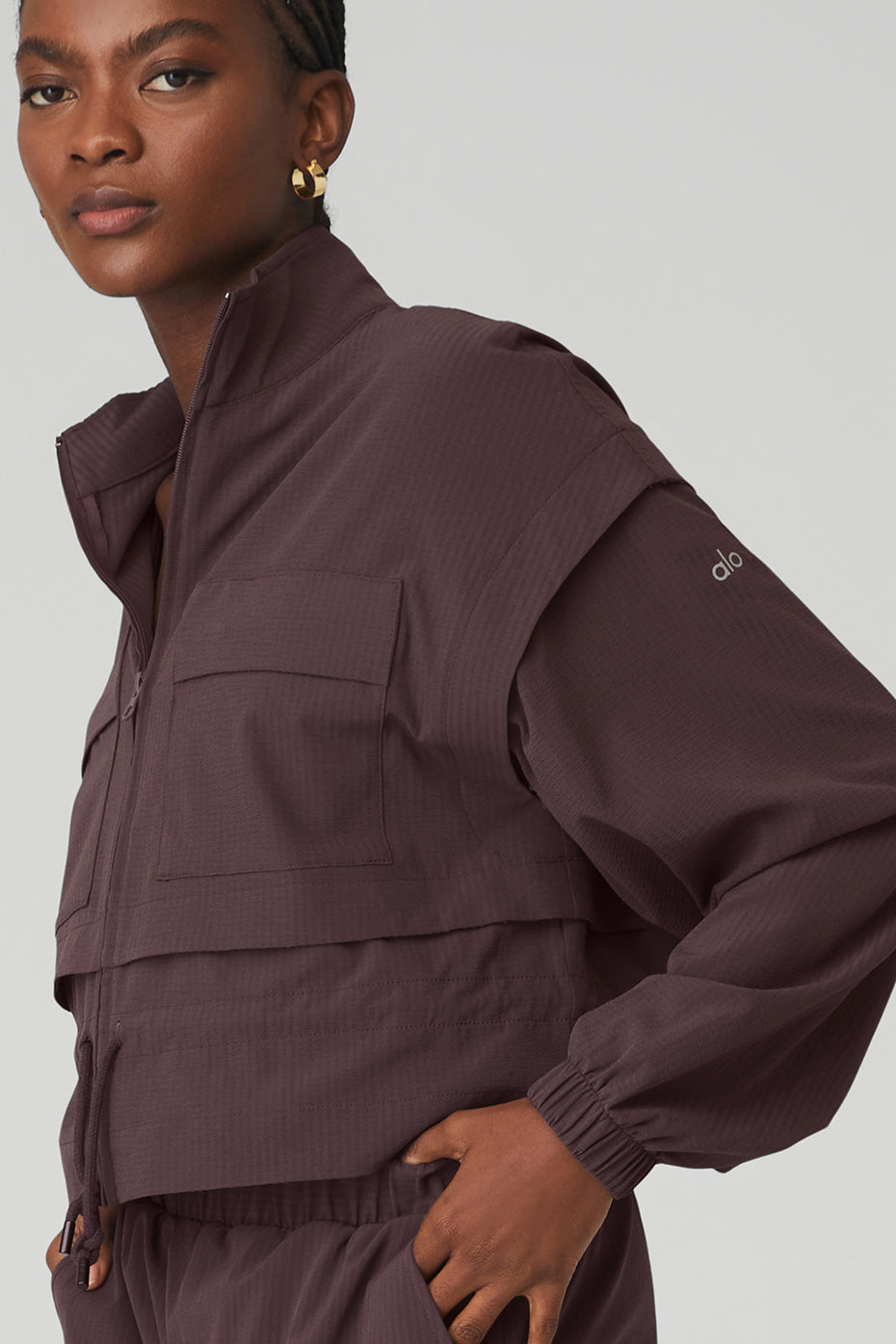 Ready Set Jacket & Ready Set Short Set - Raisin