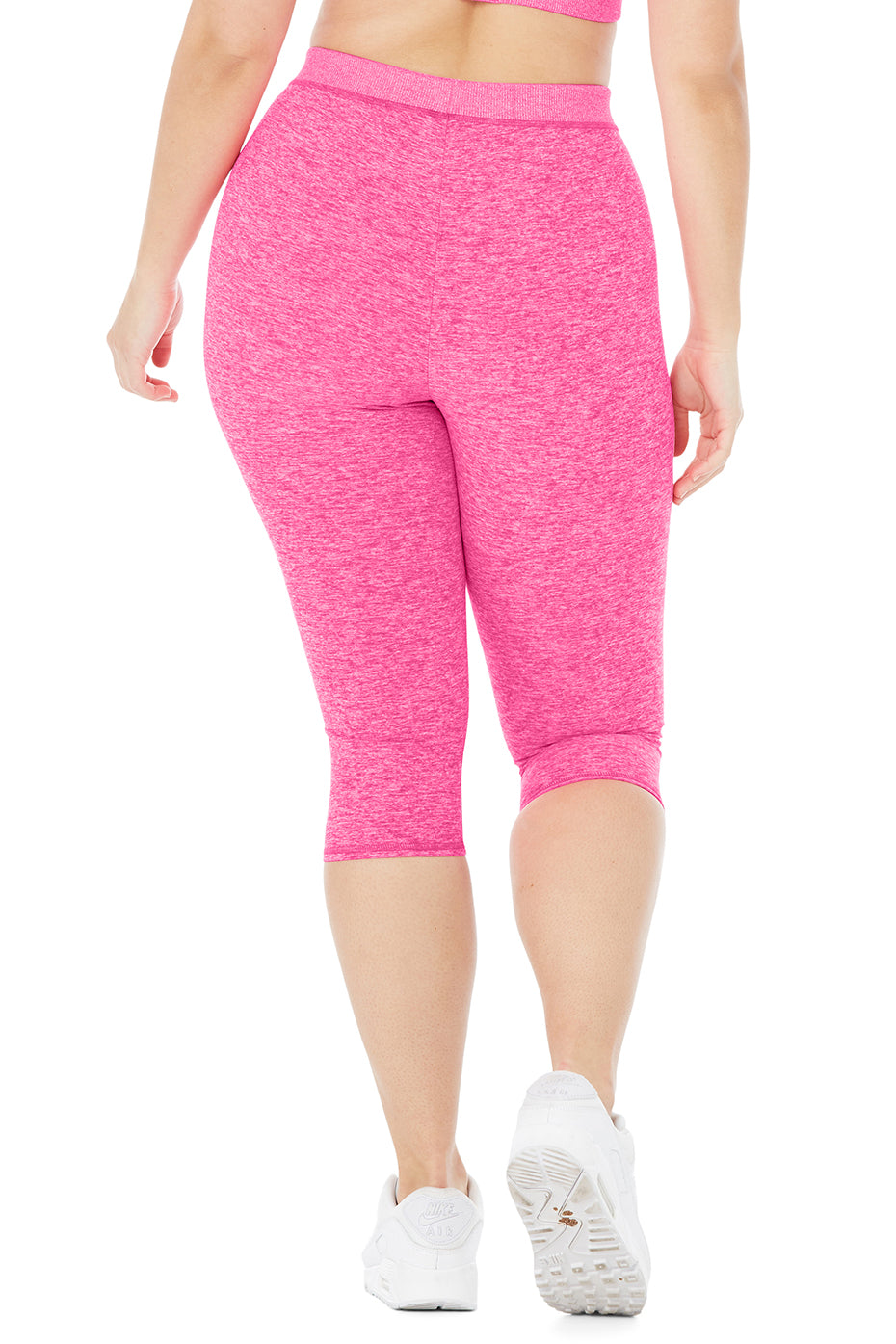 Alosoft High-Waist Iconic 90's Capri - Neon Pink Heather
