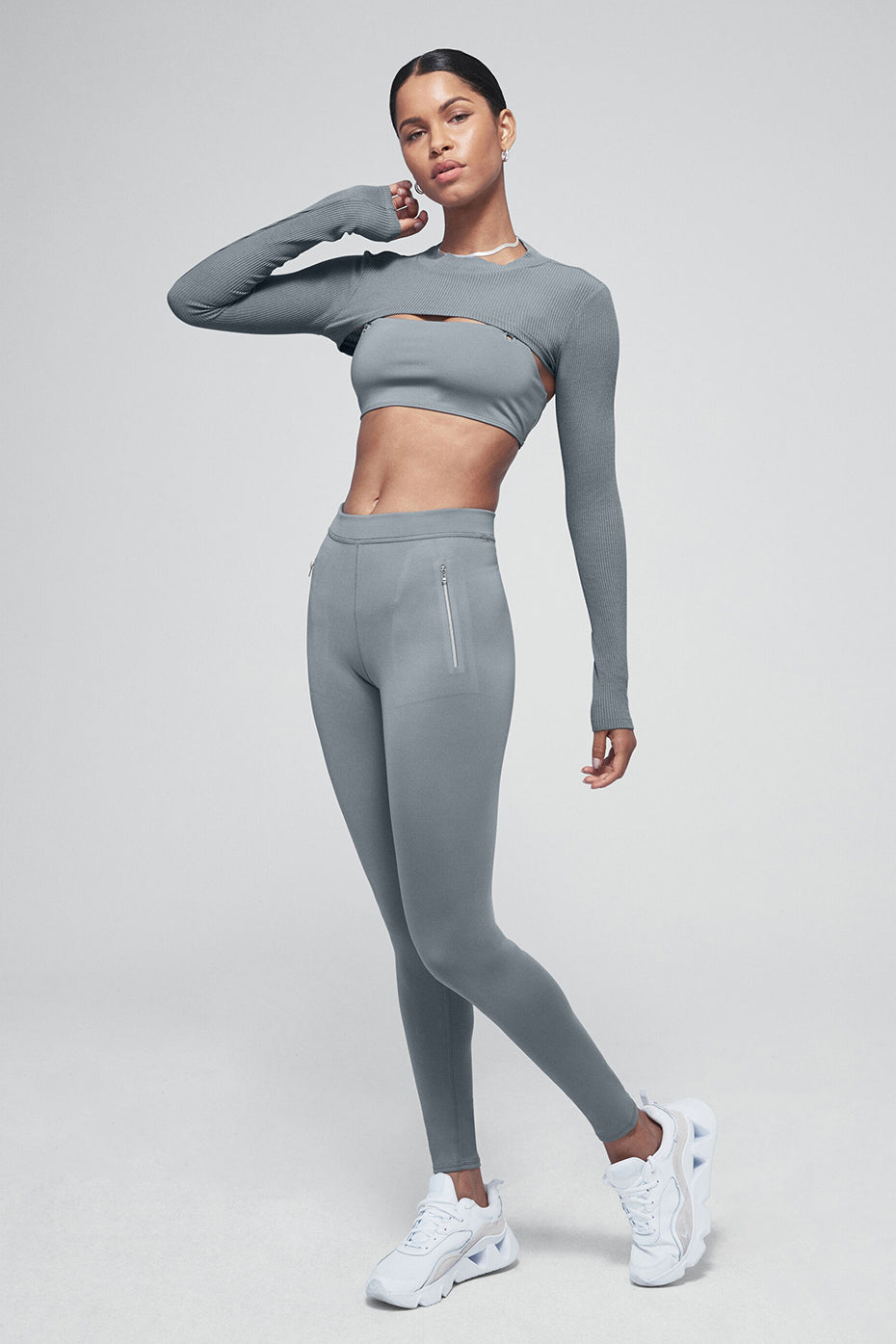 High-Waist Thrill Seeker Legging - Steel Blue