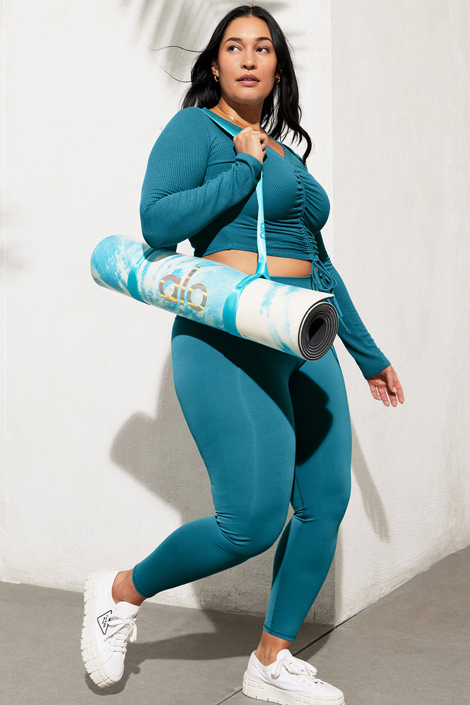 7/8 High-Waist Airbrush Legging - Blue Splash