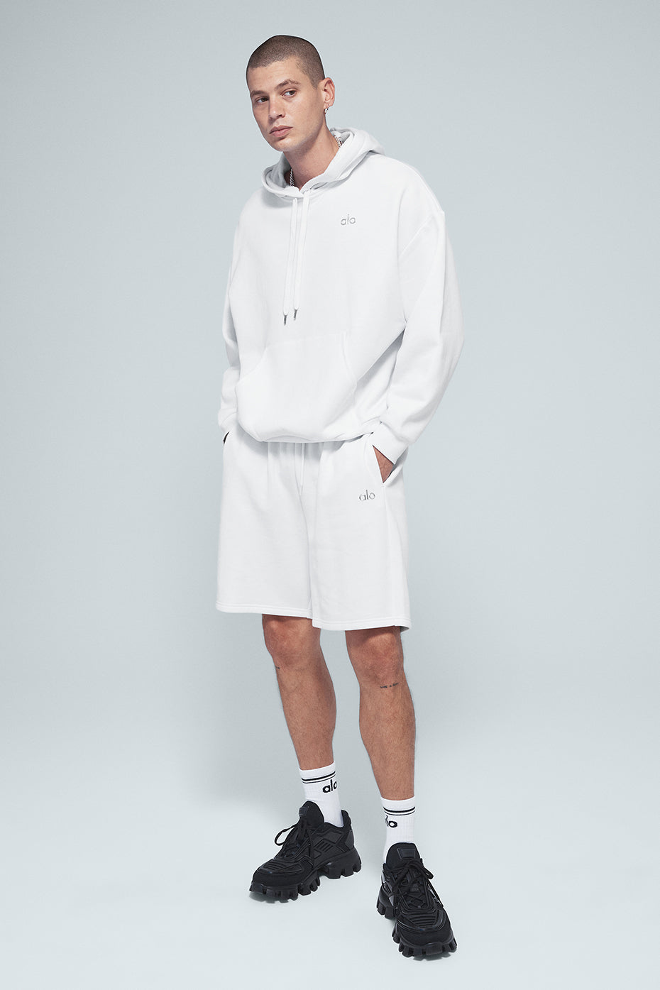 Accolade Sweat Short - White