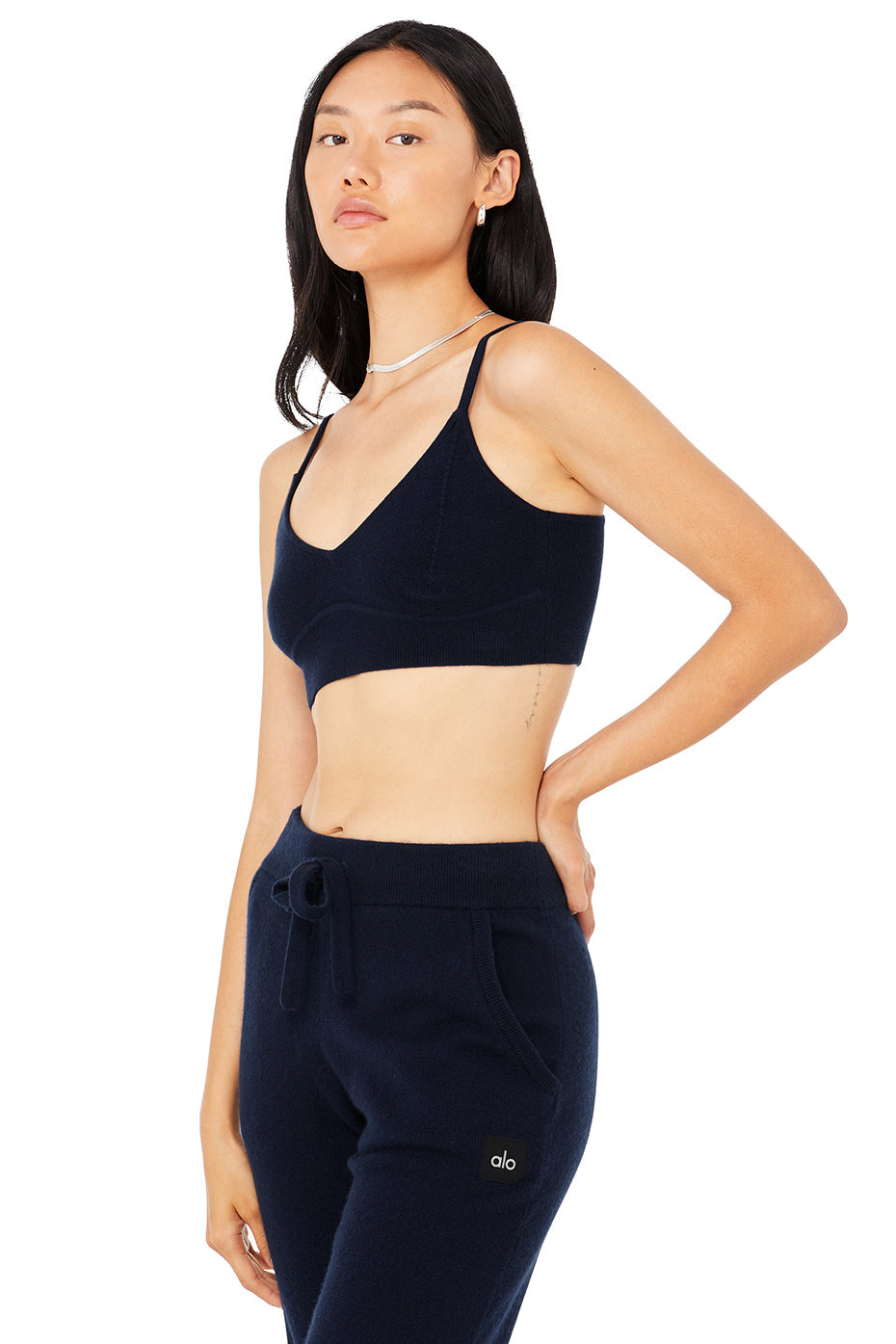 Cashmere Jet Set Bra & Cashmere Jet Set Pant Set - Navy