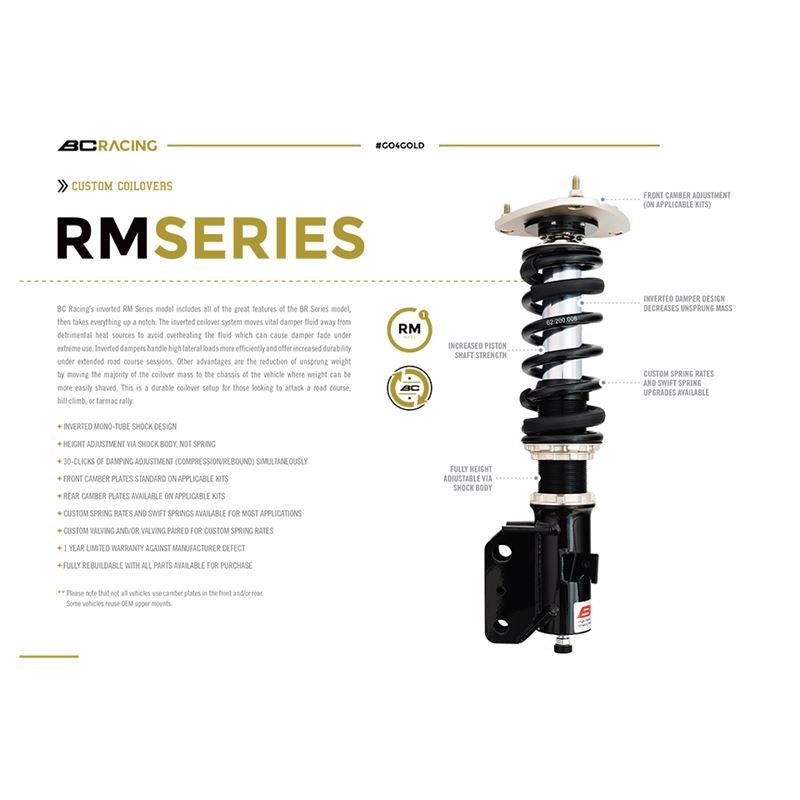 BC Racing RM Coilovers for 00-05 Dodge Neon & SRT-4 (BCR.G-03-RM)