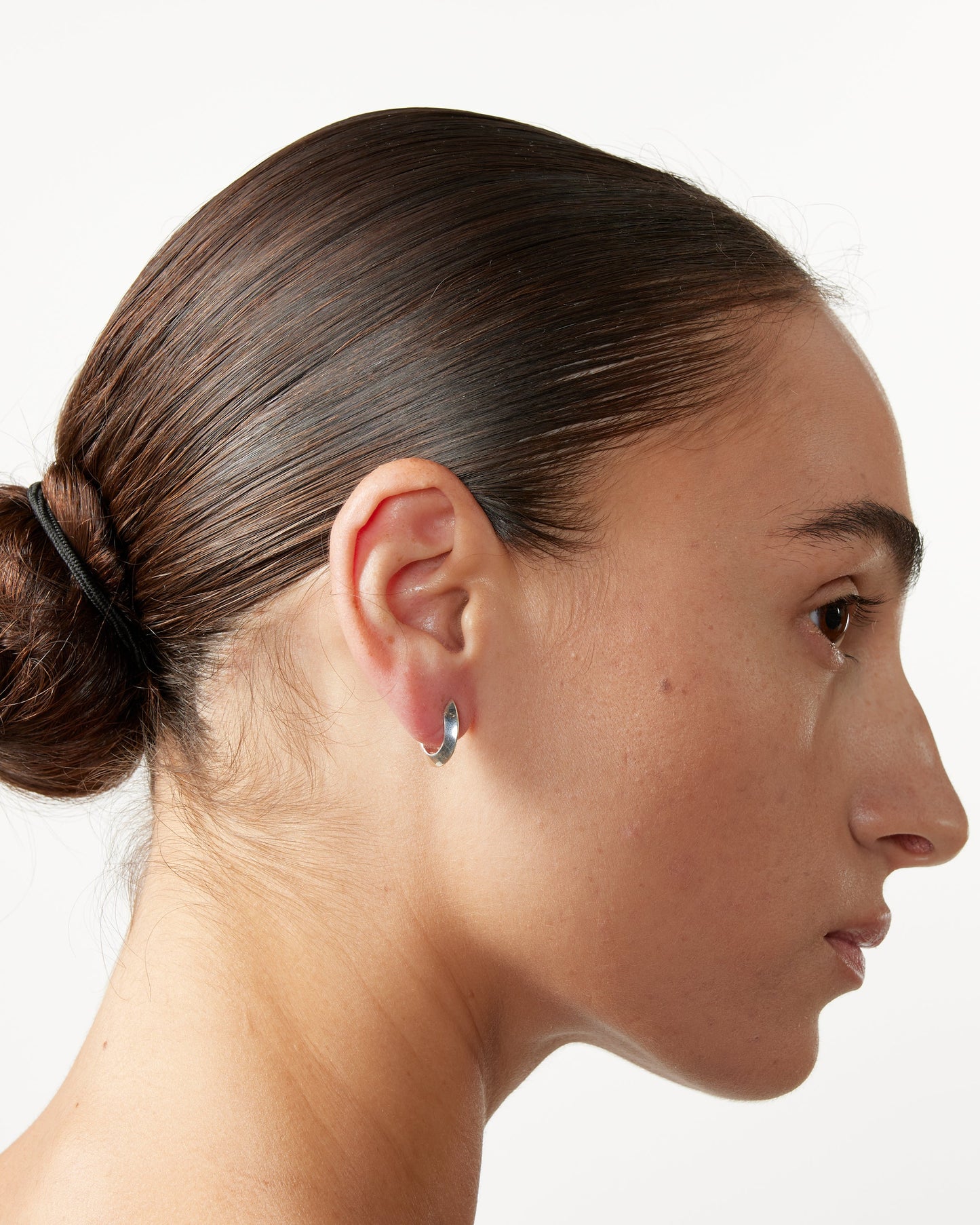 Small Ada Hoops in Sterling Silver