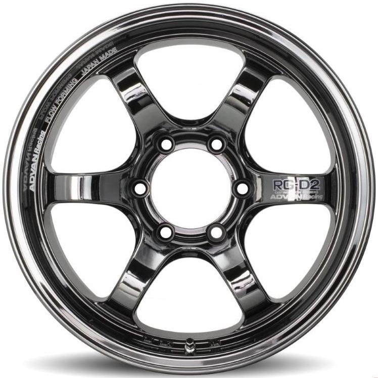 Advan RG-D2 17x8.5" -10MM 6x139.7 Black Chrome Wheel