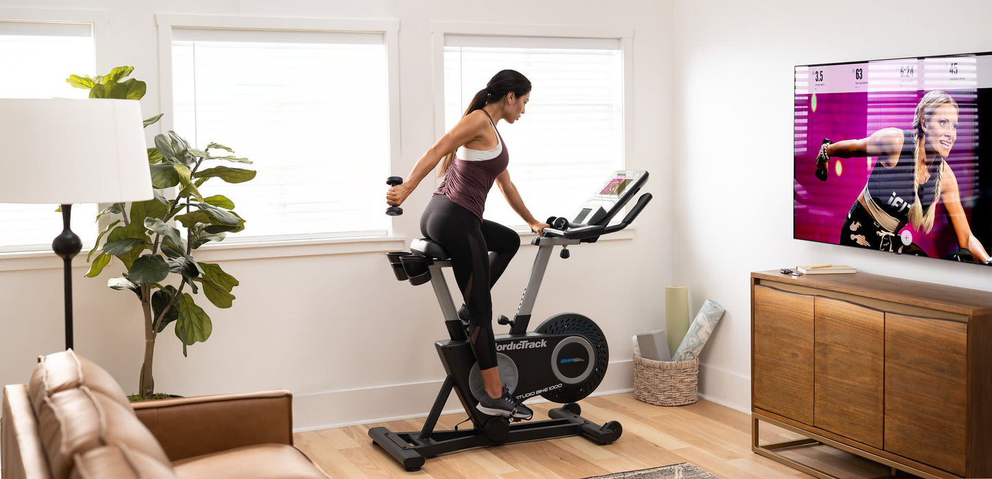 Nordic Track Studio Bike 1000 with 10” Touchscreen Black