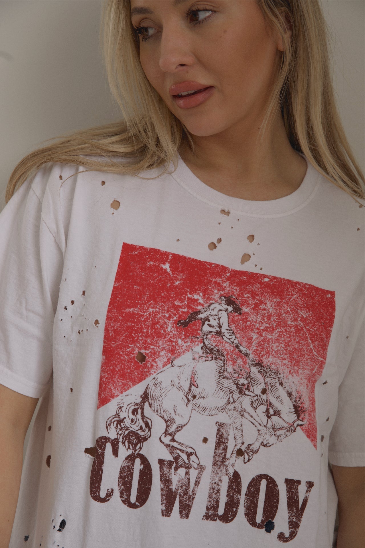 Distressed Cowboy Tee