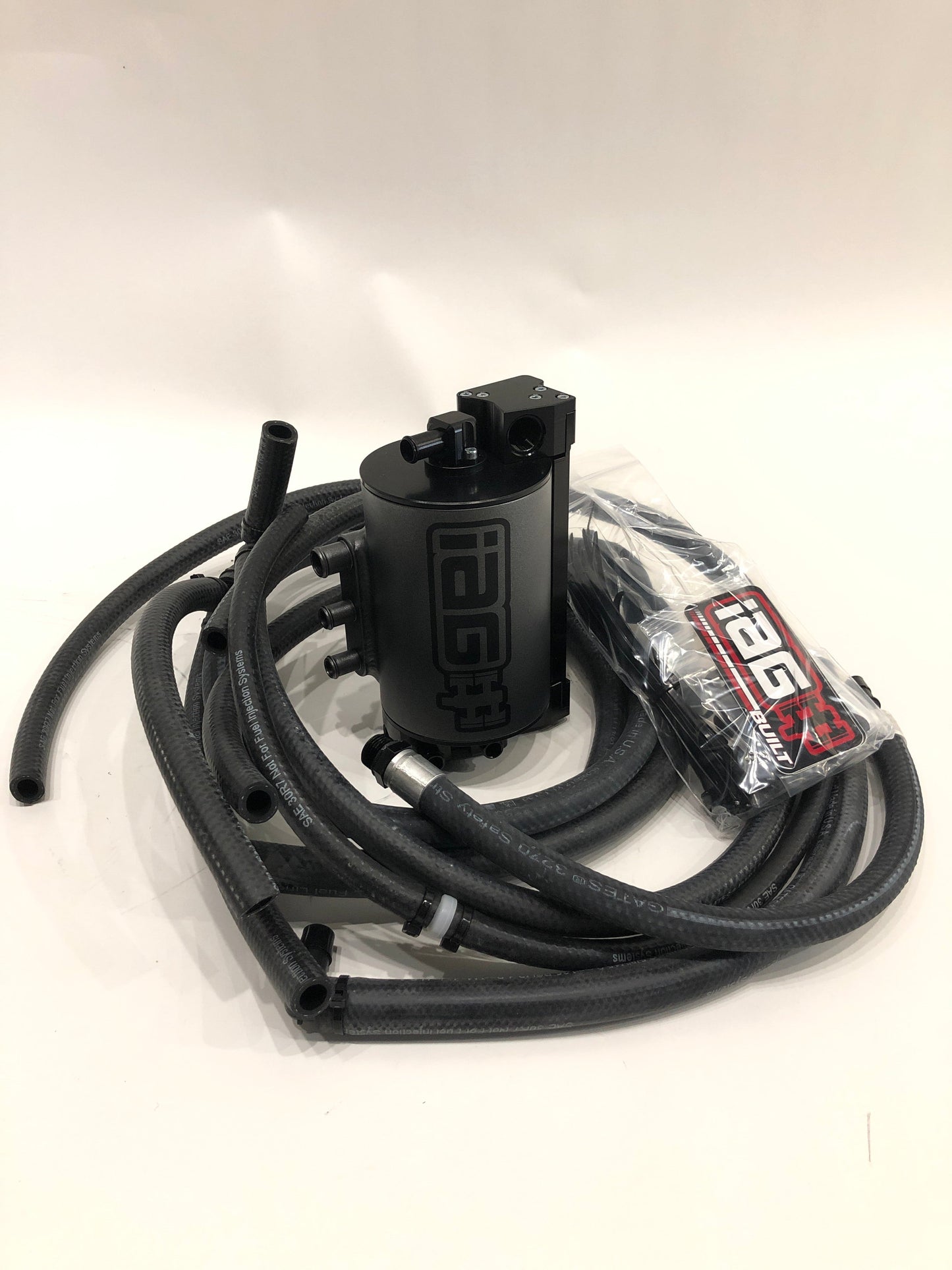 IAG Performance Street Air/Oil Separator in Silver for 2015+ Subaru WRX