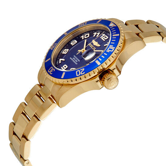 Invicta Pro Diver Gold-tone Blue Dial 40 mm Men's Watch
