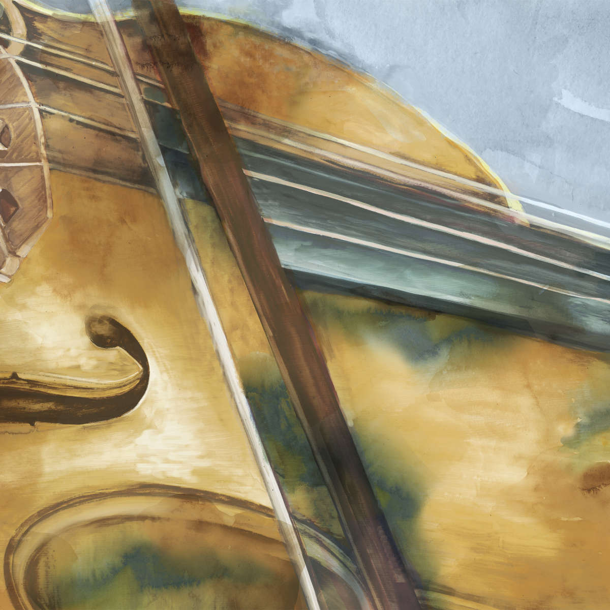 Musical Violin Wall Art