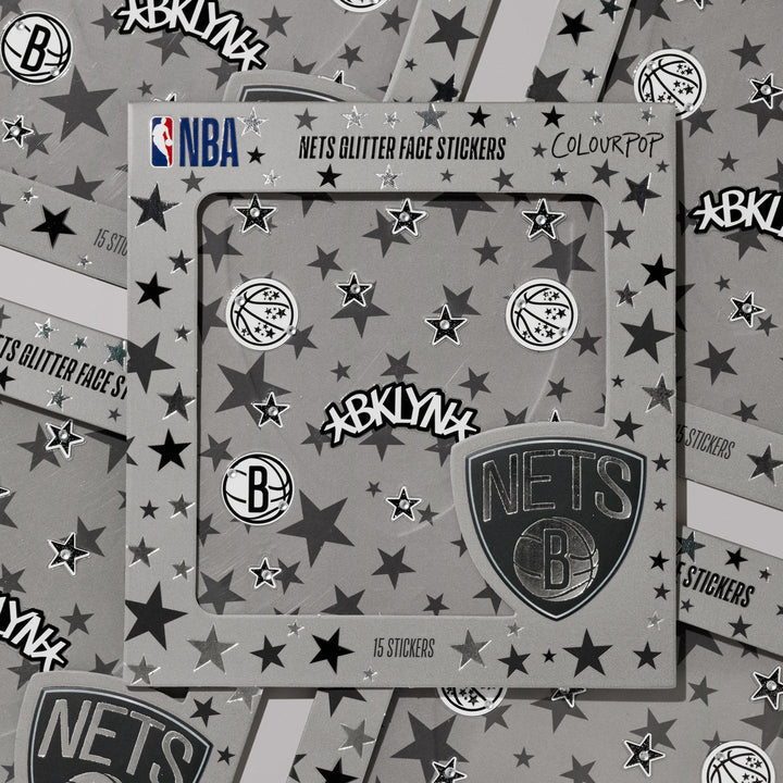Nets Glitter Face Stickers