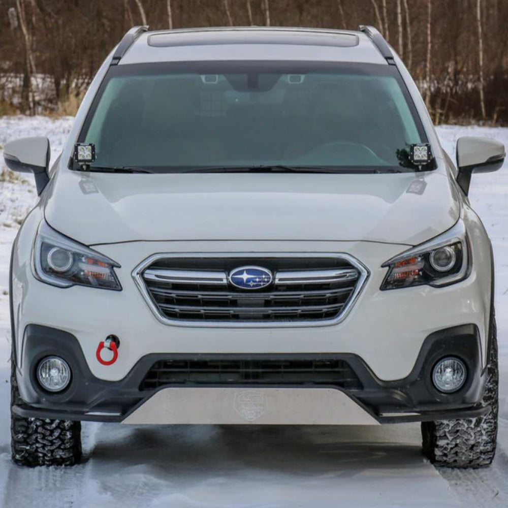 LP Aventure 2015+ Subaru Outback Hood Light Brackets - Bare (Pair) (lpaFLP-OBA-18-HBL-KIT)
