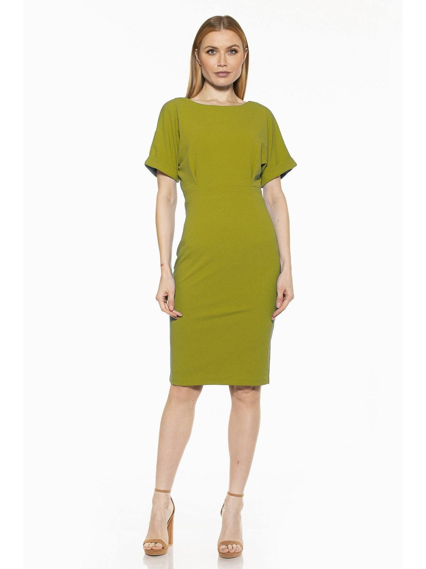 Alexia Admor Jacqueline Dolman Sleeve Sheath, Sage / S