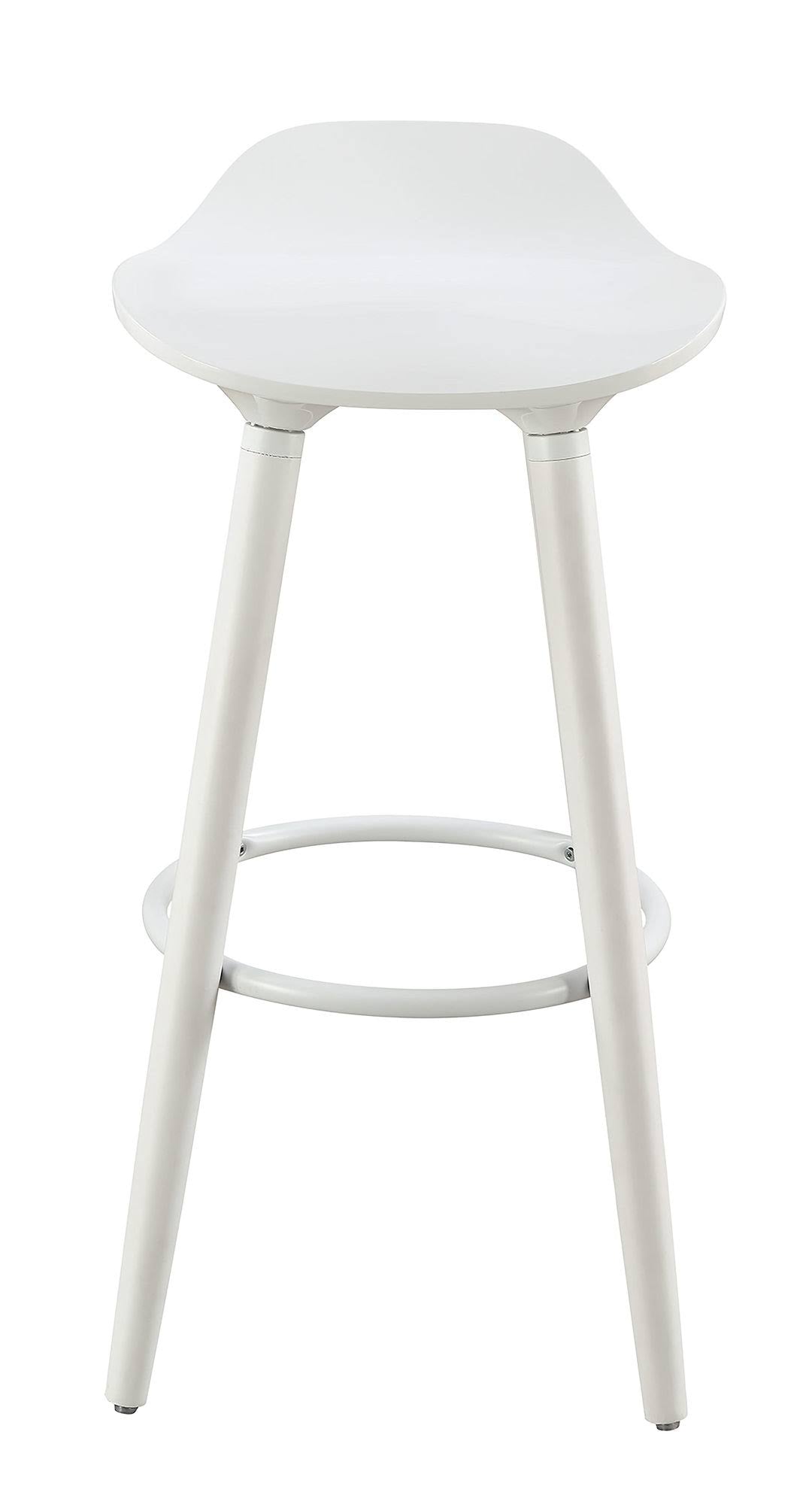 Elle Decor Caroline Bar Stool (White)