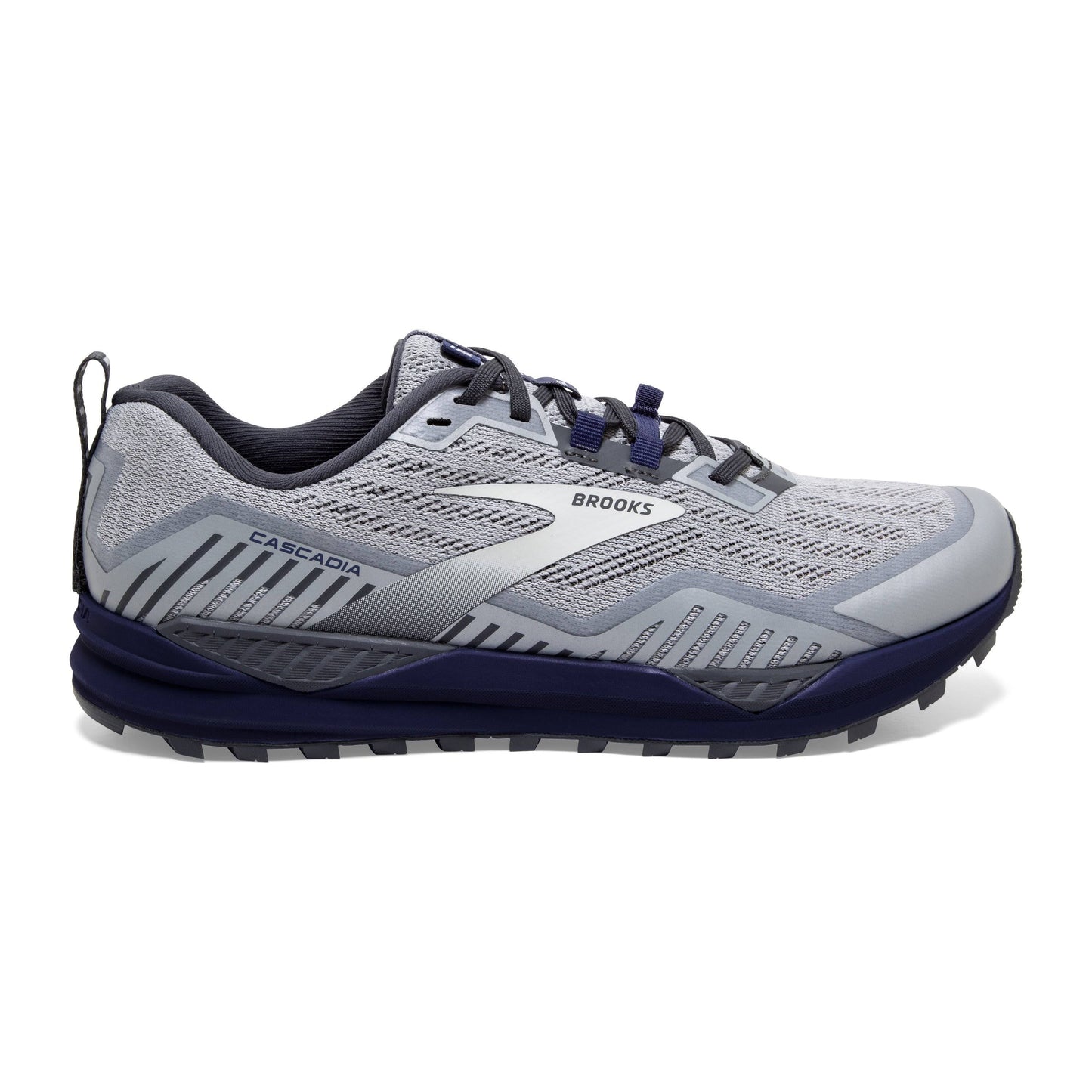 Brooks Cascadia 15 8.5 , Ebony/Silver/Deep Cobalt (Men&s)