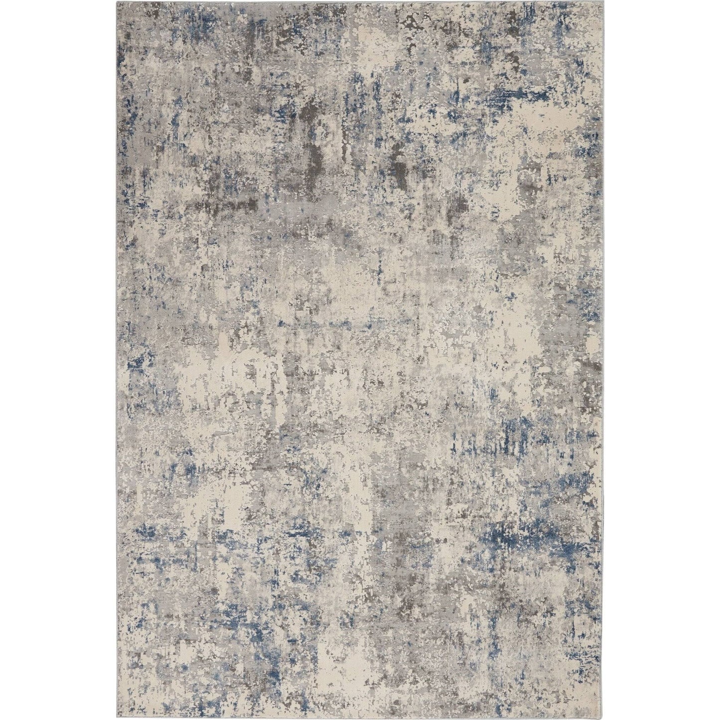 Nourison Rustic Textures RUS07 Ivory - Grey 7&10x22 Round Area Rug