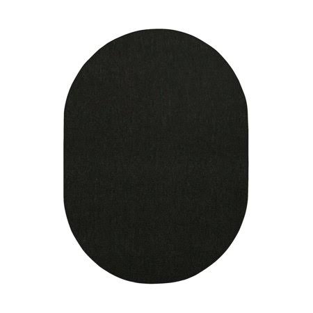 Furnish My Place Modern Indoor/Outdoor Black 2& x 14& Oval Made in USA