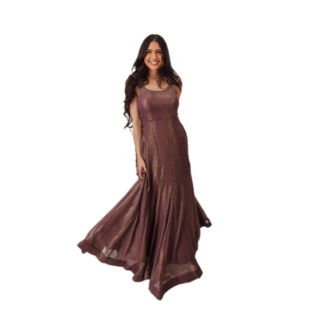 Harper Brownish Shimmer Gown